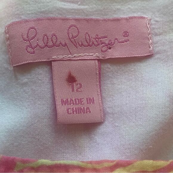 Lilly Pulitzer Tiered Scalloped Edge Conched Out Mini Skirt Size 12 - Picture 2 of 12